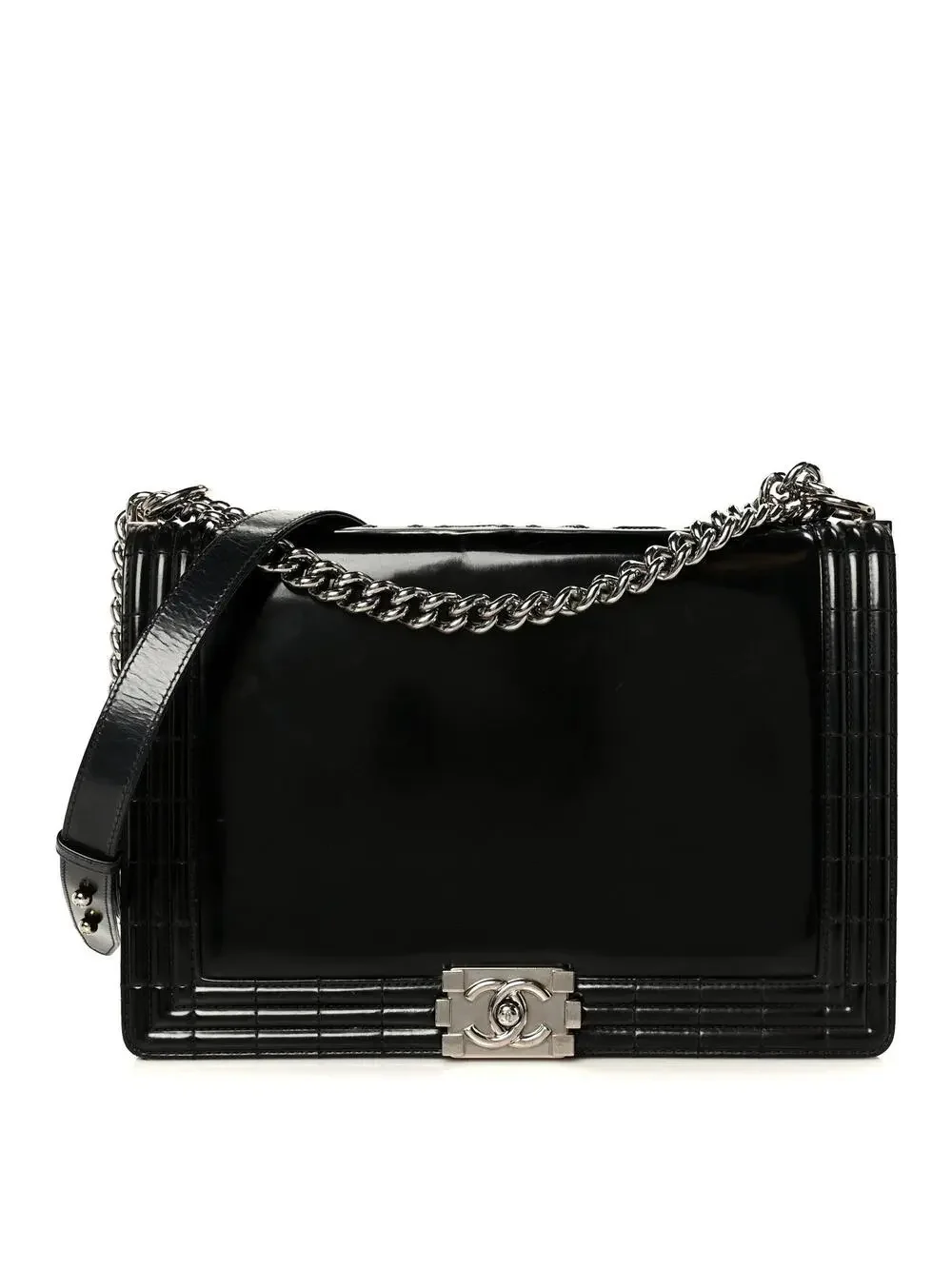 Chanel Patent Medium Boy Reverso Flap #270085C18B